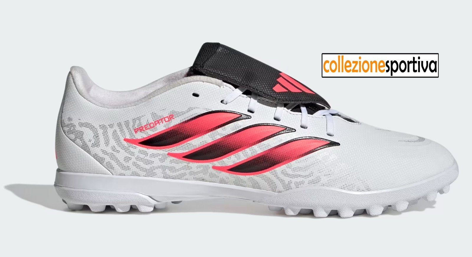 SCARPE CALCETTO ADIDAS PREDATOR CLUB FT TF - IH2113 col. bianco/rosa