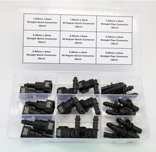 24PCS Assorted Fuel Line Quick Release Connector Kit - SAE 7.89Mm 9.49Mm 9.8