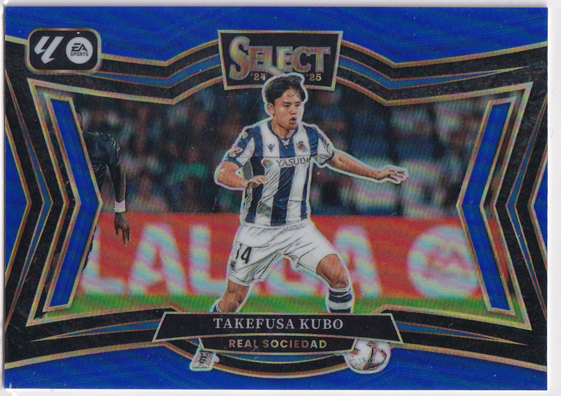 2024-25 Panini Select La Liga Field Level Blue Prizm - Takefusa Kubo #236