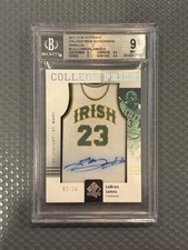 Lebron James 2011 SP Authentic College Pride AUTO /10 BGS 9 MINT Autograph GOAT