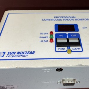 Sun Nuclear Continuous Radon Monitor Professional Model 102730 MPN 102730