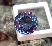 7.30 Ct Natural Alexandrite Round Cut Color Change IGCL Certified Loose Gemstone
