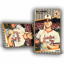 Billy Ripken: 1989 Fleer FF Error Card | Credit Card Skin/Sticker | 2 Pack Billy Ripken: 1989 Fleer FF Error Card | Credit Card Skin/Sticker | 2 Pack