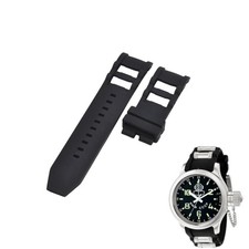 Russian Diver 7238 26mm Black Rubber Watch Strap For Invicta