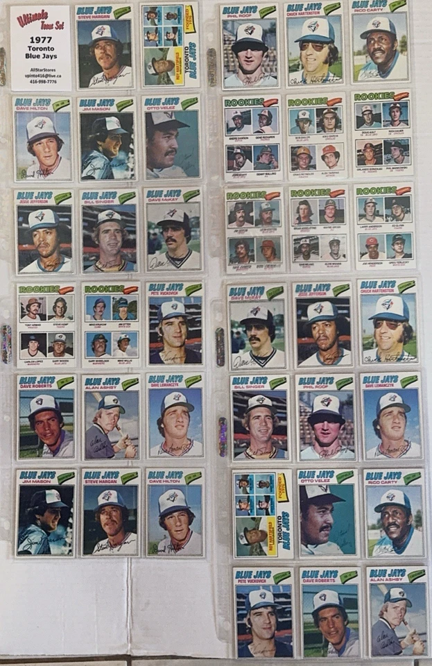1977-2012 Toronto Blue Jays 36 Different Topps Complete Team Baseball Sets NM-MT - Image 3 of 4