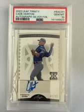 2022 Leaf Trinity Cade Horton Auto Silver Foil #BACH1 16/99 ONLY PSA 10 in POP!