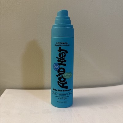 Livaclean Hypochlorous Acid Spray Daily Skin Cleaner 3.4oz NEW- NO CAP
