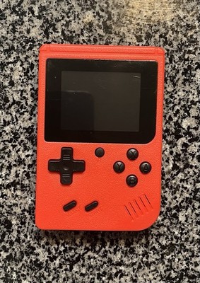 Red Handheld Retro Game Console with 500 games
