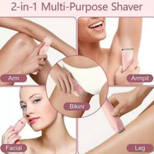 2 in 1 Dual Head Electric Lady Waterproof Shaver Razor for Women    ////