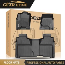 Floor Mats For 14-18 Silveradosierra 1500 15-19 25003500 Crew Cab Waterproof