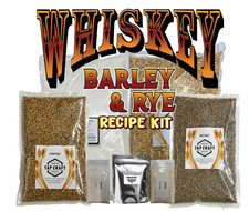 Kit completo de puré y fermentación de whisky de maíz agrietado, cebada malteada y centeno