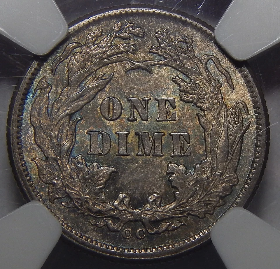 1877-CC NGC MS65 SEATED LIBERTY DIME - Image 2 of 4