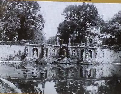Villa Doria Pamphili, Garden, Rome, Italy, Glass Magic Lantern Photo Slide 