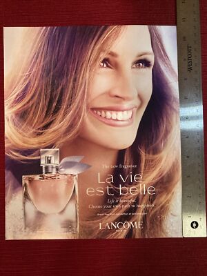 Actor Julia Roberts for Lancôme La Vie Est Belle 2012 Print Ad Great To  Frame!