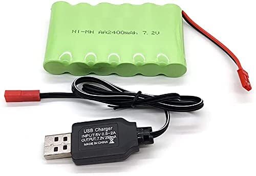Batterie Ni-MH 7.2V 2400mAh pour WLtoys K989, DJI Tello | Charge USB - Photo 1/3