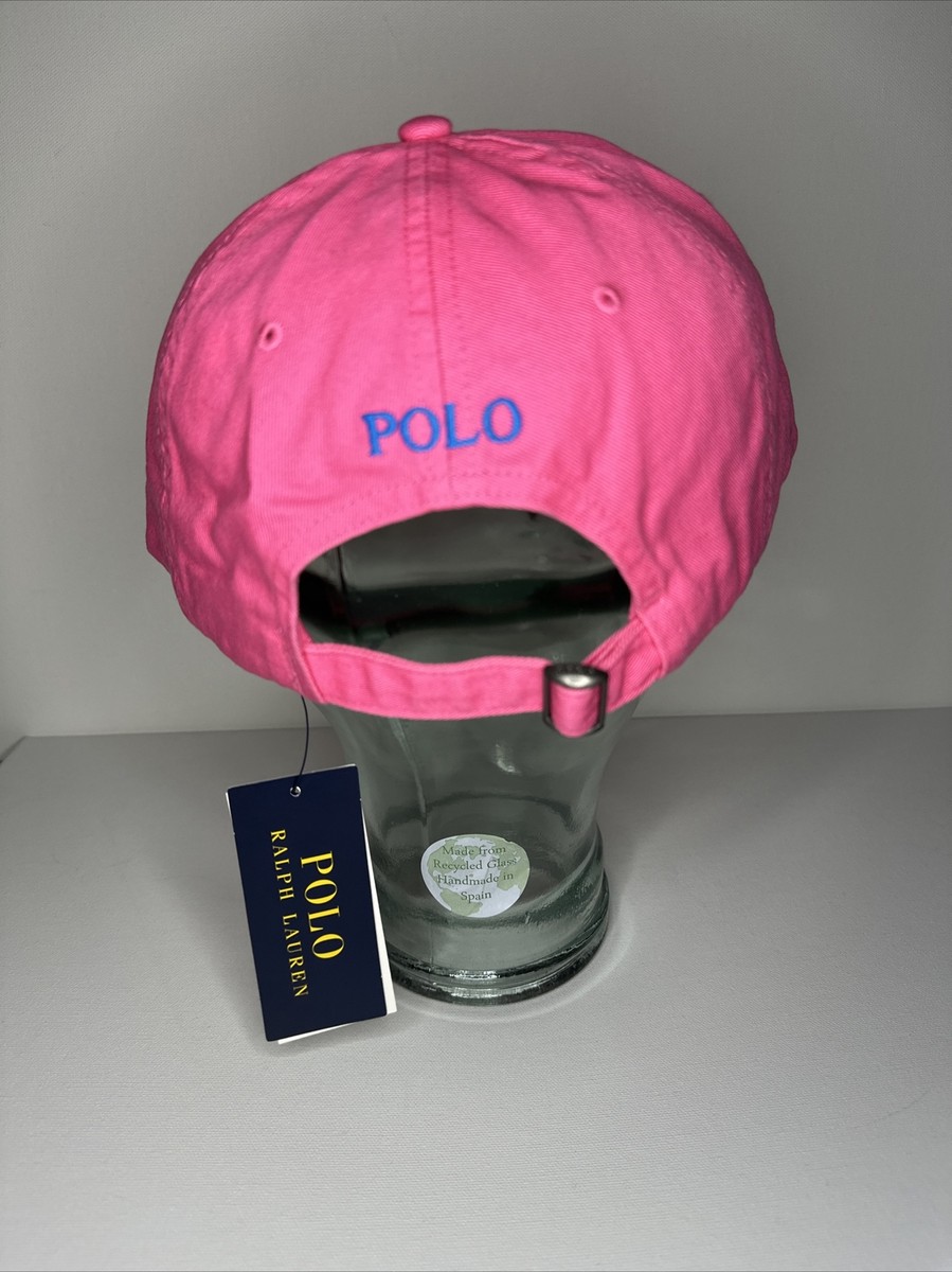 Polo Ralph Lauren Classics Pink Cap Hat Blue Pony One Size