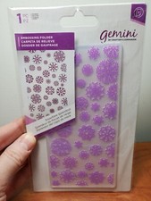 CCH2 Crafters Companion Gemini Snowflake Splendour Embossing Folder new