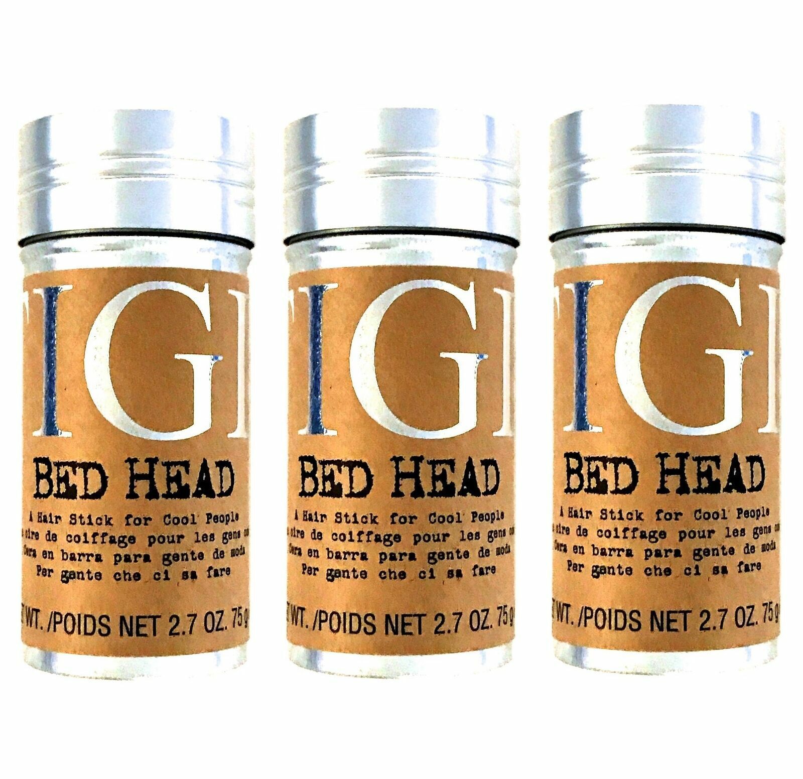Tigi Bed Head Hair Stick 2.7 Oz,  Soft Hold, Creates Texture Pack of 3