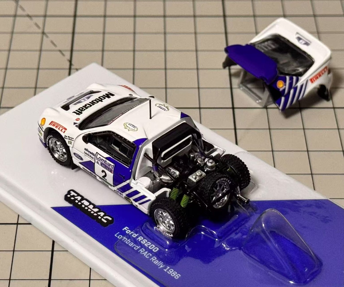 1/64 Tarmac Works Ford RS200 Lombard RAC Rally 1986 Brand new | eBay