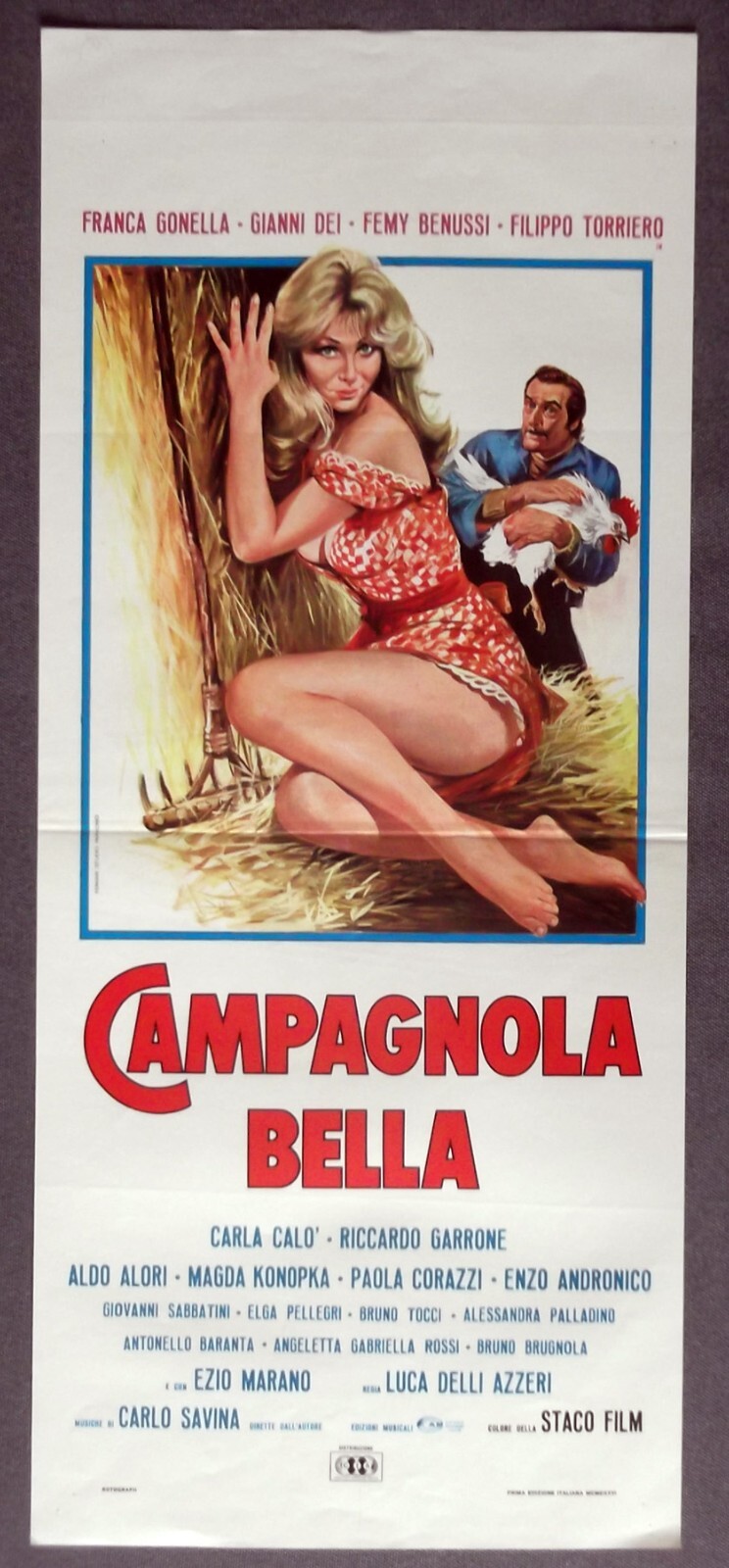 Locandina originale film Campagnola bella (1976) - Regia di Mario Siciliano