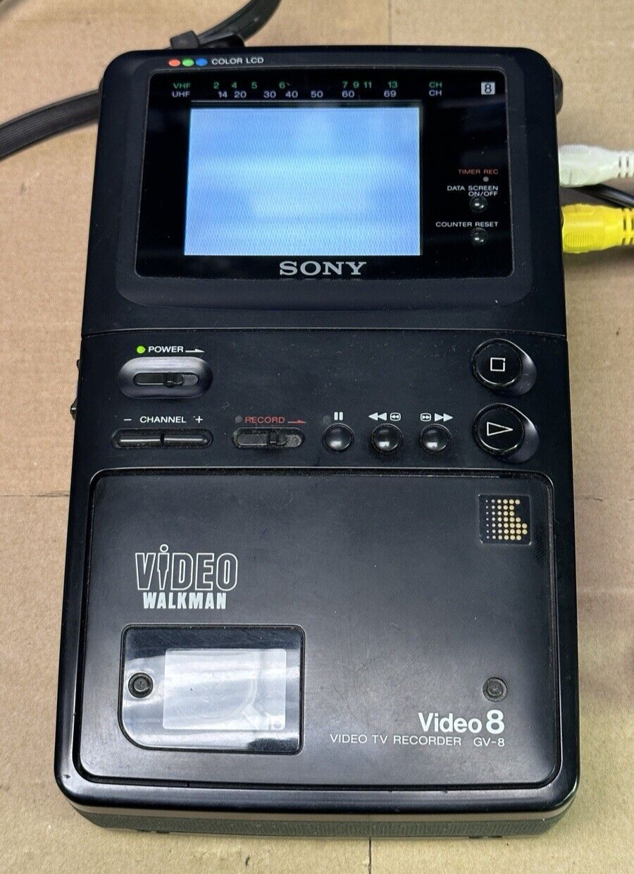 Sony GV8 Video Walkman 8mm TV Recorder Player Parts or Repair READ