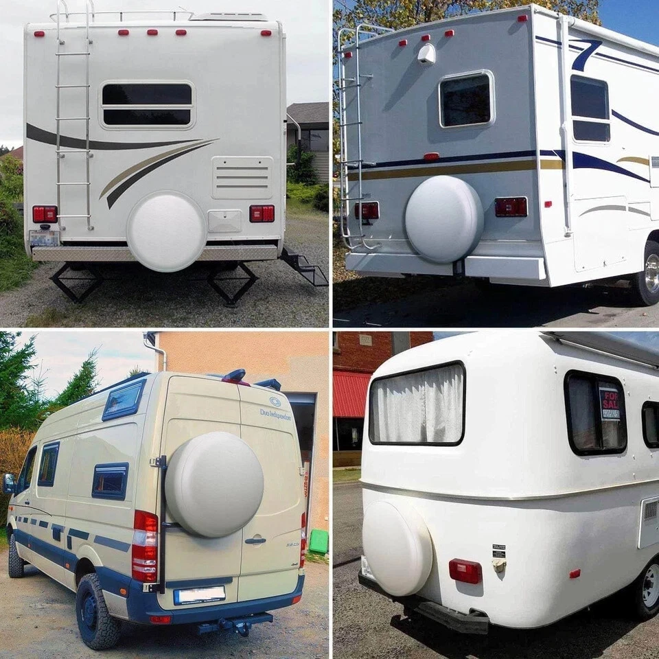 Amfor Spare Tire Cover, Universal Fit For Jeep, Trailer, Rv, Suv, Truc Foto 4 de 4