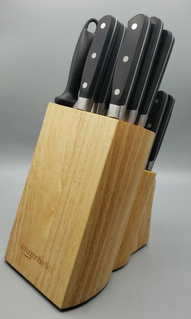 Amazon Basics 18-Piece Knife Block Set