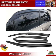 Side Window Visor Vent Sun Shade Rain Guard For 2009-2013 Toyota Corolla 4Pcs*