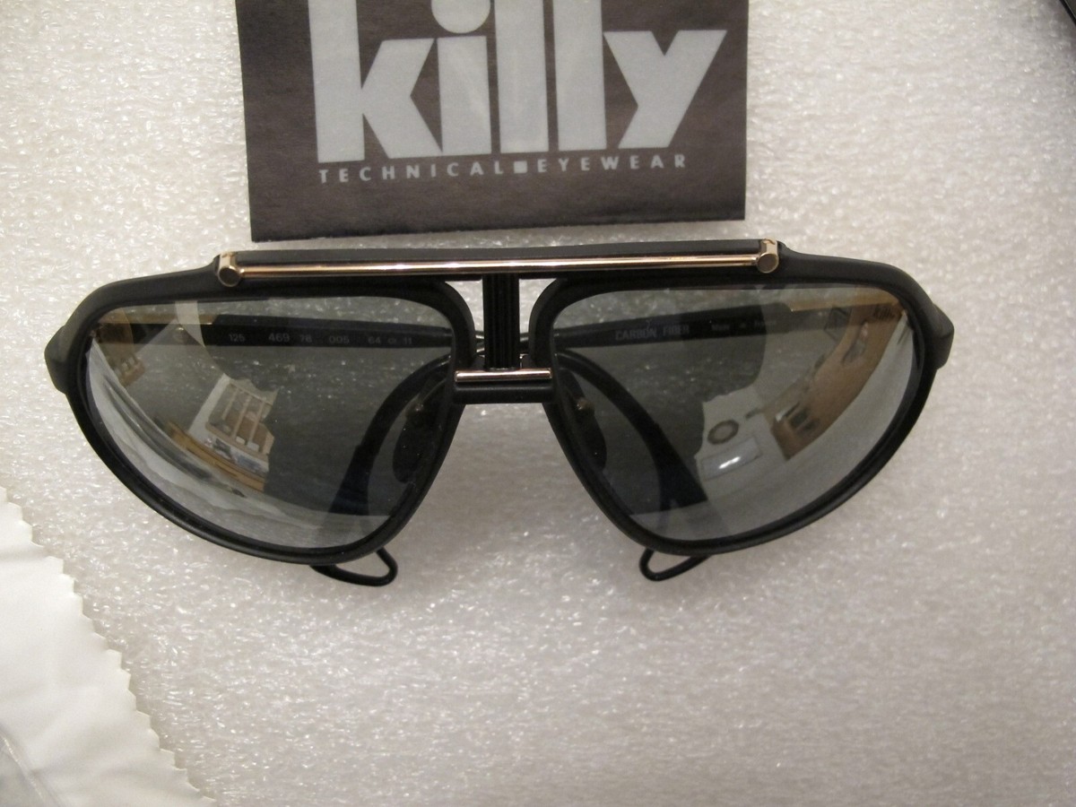 Jean Claude Killy Carbon Fiber Frames, Gold Black 469, Aviator 