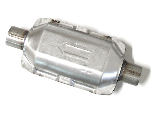 Pot catalytique universel diam 57.15 mm en acier inoxydable avec monolithe haute densité