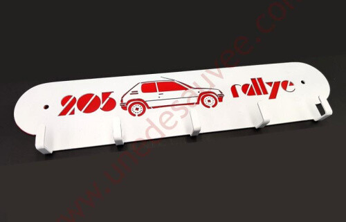 Porte-clés mural Peugeot 205 Rallye idée cadeau pour passionné de mécanique