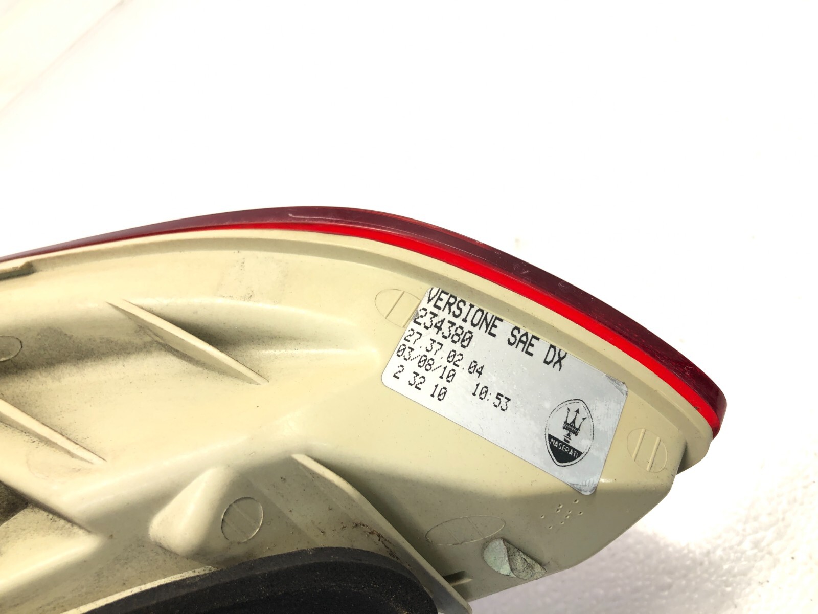2008-2012 MASERATI GRANTURISMO S M145 RIGHT PASS REAR TAILLIGHT TAILLAMP OEM