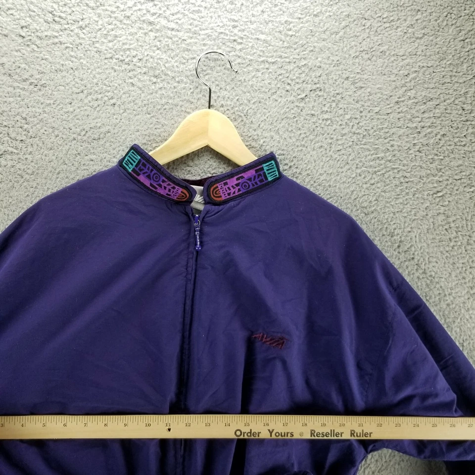 Conjunto de Traje de Pista Vintage Avia Mujer Mediano Azteca Bloque de Color Chaqueta Pantalones Retro $200 Foto 4 de 4