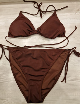 Frauen Bikini Badeanzug Set Regular Fit in Brau Gr. XL  NEU mit Etikett
