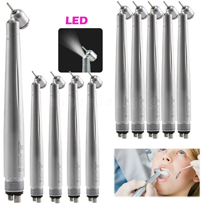 Dental Surgical High Speed Handpiece 45 Degree LED E-generator Push Type 4 Holes