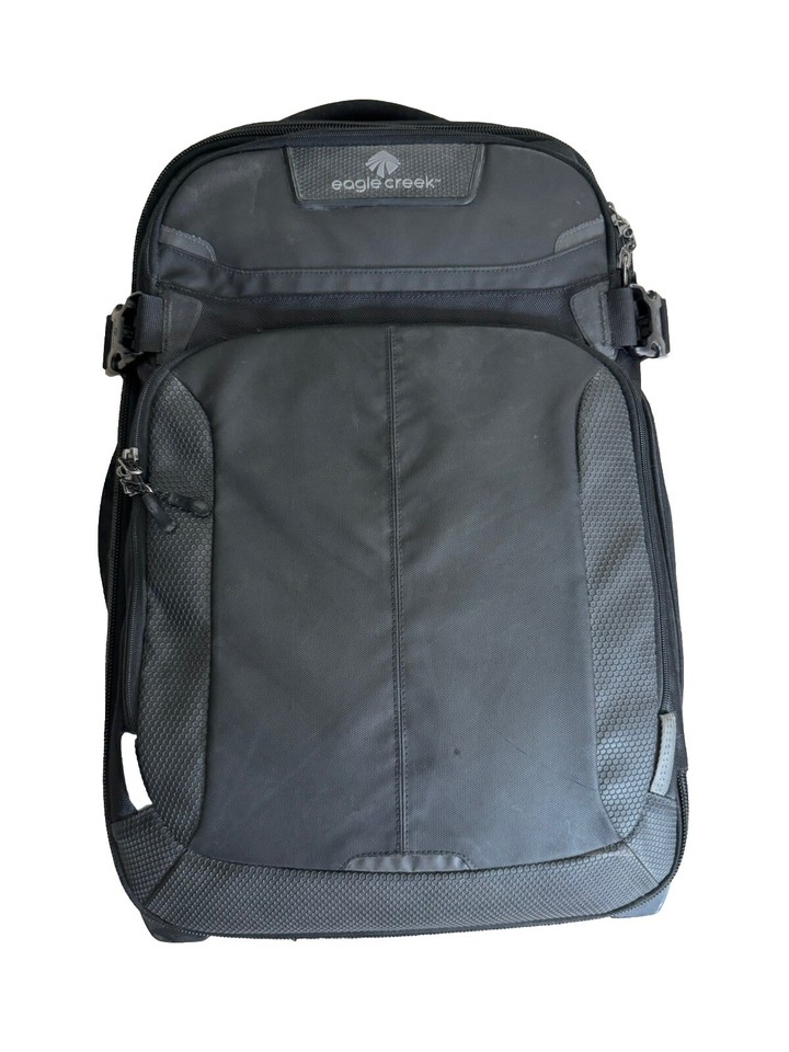 Eagle Creek Tarmac 22 Carryon Wheeled Rolling Suitcase Luggage Black