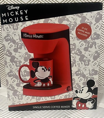 Disney Mickey Mouse Single Serve Coffee Maker - Red (DCM-123CN ...