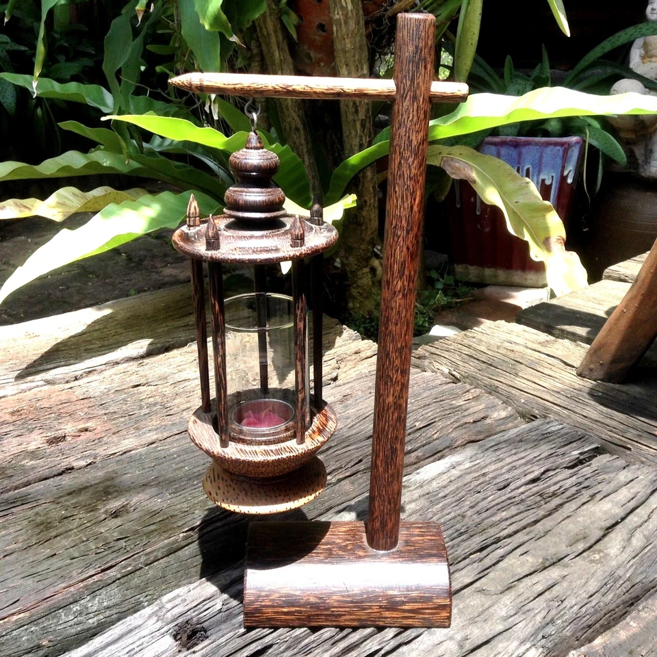 лампа подсвечник пальмовое дерево аромат ручной работы винтажный домашний сад декор сувенир - Изображение 4 из 4