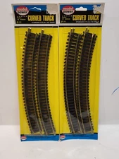 MODEL POWER HO SCALE #33 CURVED TRACK (4 PCS. x2) 18' RADIUS