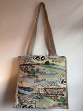 Route 66 Tapestry Tote Bag With Coin Purse