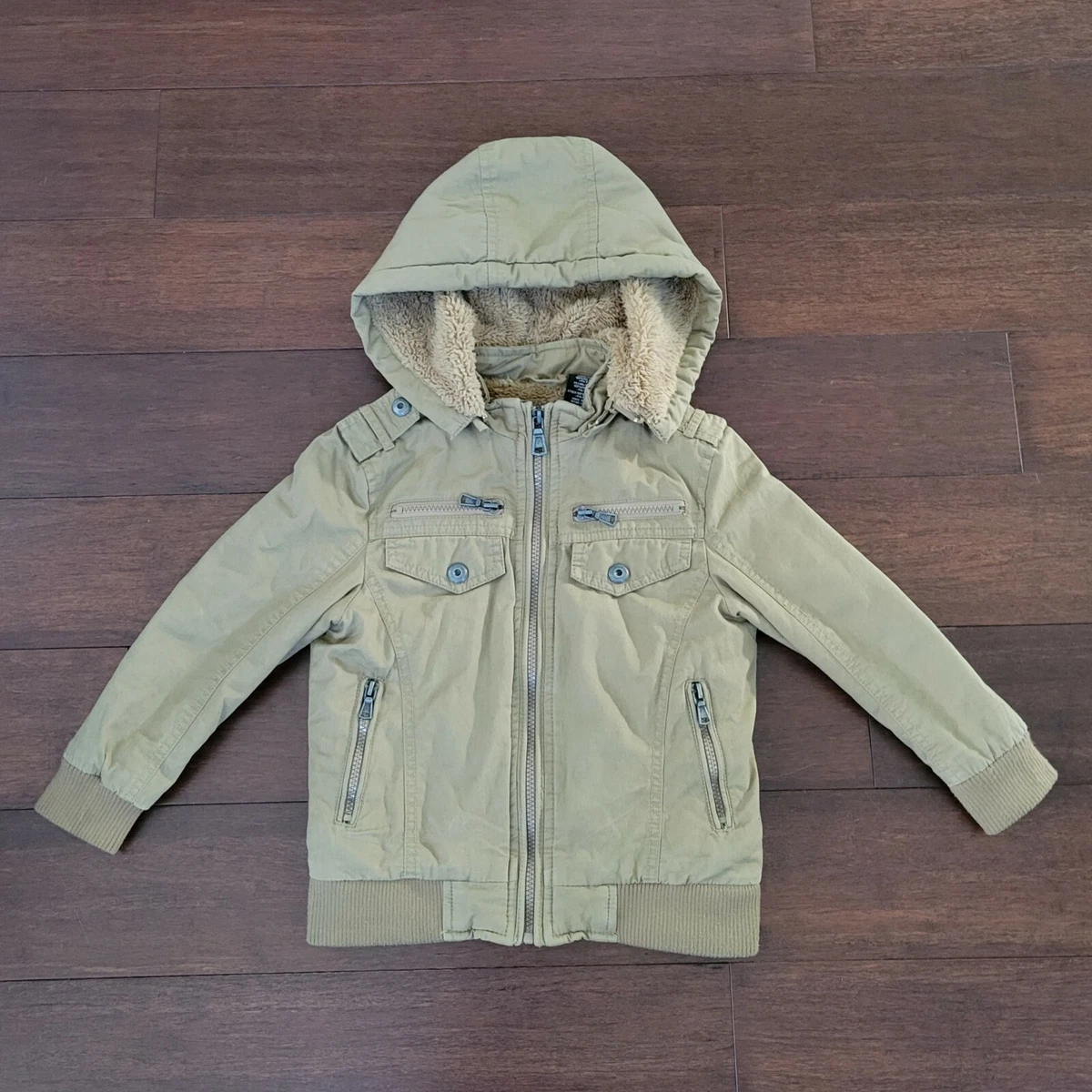 Sherpa lined boys coat top
