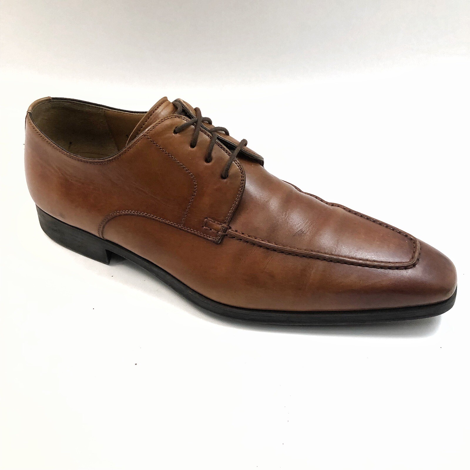 SAOLA Grembiule Magnanni Prix taglia 10 M punta derby pelle marrone 11673 Oxford
