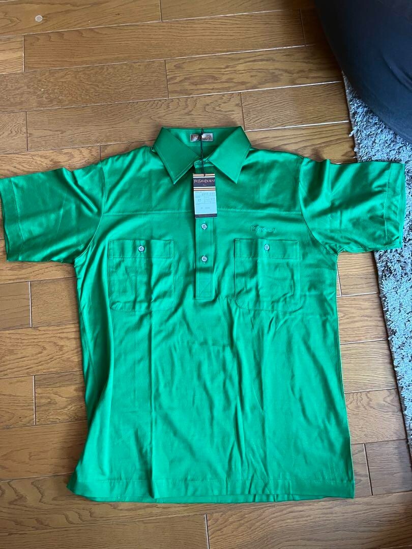 Yves Saint Laurent Vintage Mens Polo Shirt Green Size L Yves Saint Laurent Vintage Mens Polo Shirt Green Size L