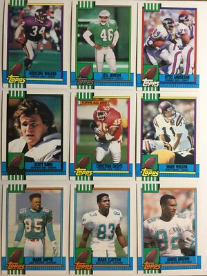 1990 Topps NFL Cards - Pick From List