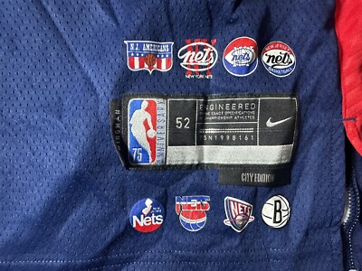 NIKE BROOKLYN NETS JAMES HARDEN CITY EDITION JERSEY BLUE 56 XXL