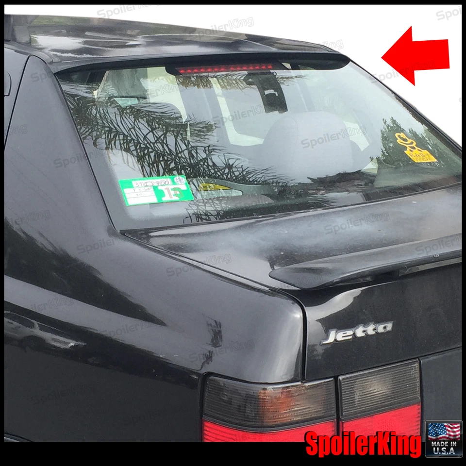 (284R) Asa de janela spoiler de teto traseiro (Adequado para: VW Volkswagen Jetta MK3 1993-98) - Imagem 2 de 4