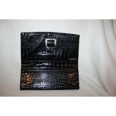 Women Miche Classic Shell Black Ellie Faux Croc Buckle
