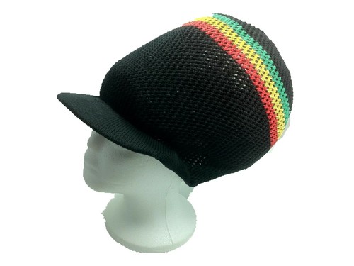 XL Dreadlocks Rasta Rete per capelli Nero Giamaica Tamellato a Ripette Lavorato a Maglia Dread - Foto 4 di 6