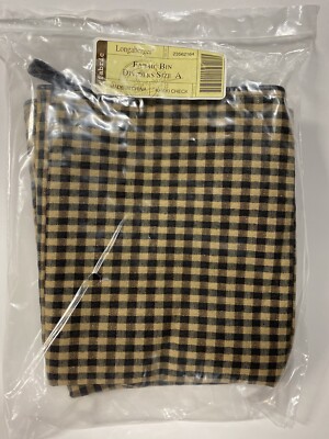 Longaberger Fabric Bin Divider Size A Small Khaki Check Fabric New in Package