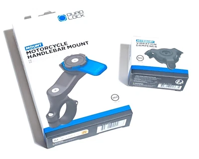 kit Support QUADLOCK Fixation guidon + amortisseur de vibration moto NEUF